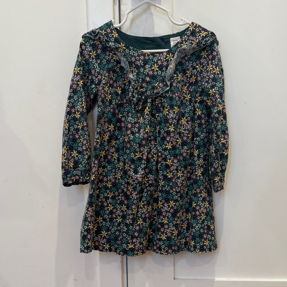 GAP Kids Floral Dress - Dark Green and Multicolor